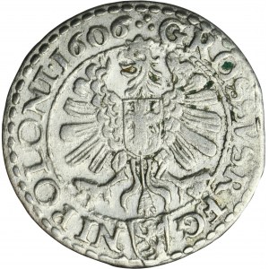 Sigismund III Vasa, Groschen Krakau 1606 - REG-NI