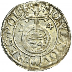 Žigmund III Vasa, Polovičná stopa Krakov 1614 - RARE