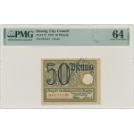 Danzig, 50 Pfennnig 1919 - green - PMG 64 - UNGULTIG