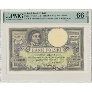 500 złotych 1919 - S.A - PMG 66 EPQ