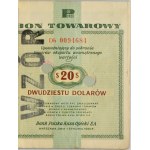 Pewex kupóny, originálny vzor - 1 cent až 100 USD 1960 (10 ks) - RARE