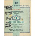 Pewex Bony Towarowe, Oryginalna książeczka ze wzorami - 1 cent do 100 dolarów 1960 (10szt.) - RZADKOŚĆ