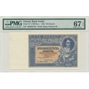 20 gold 1931 - AB - PMG 67 EPQ