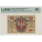10 marek 1916 - Generał - biletów - PMG 35 - rzadki wariant