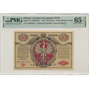 10 marks 1916 - General - tickets - PMG 65 EPQ.