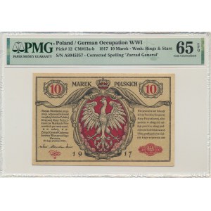 10 marek 1916 - Generał - biletów - PMG 65 EPQ