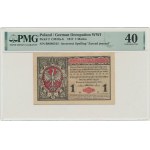 1 mark 1916 - General - B - PMG 40 - RARE.