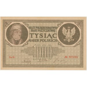 1.000 marek 1919 - Ser.G - świeży