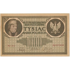 1,000 marks 1919 - Ser. AA - 7 figures