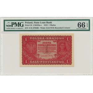 1 mark 1919 - 1st Series CX - PMG 66 EPQ