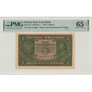 5 marek 1919 - II Serja CH - PMG 65 EPQ