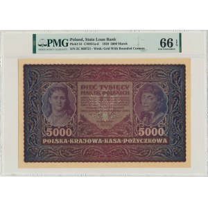 5.000 marek 1920 - II Serja C - PMG 66 EPQ