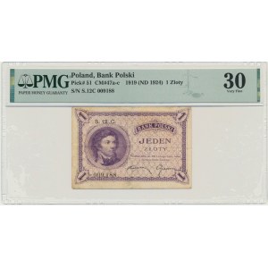 1 gold 1919 - S.12 C - PMG 30