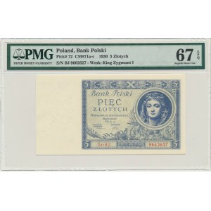 5 gold 1930 - Ser. BJ. - PMG 67 EPQ