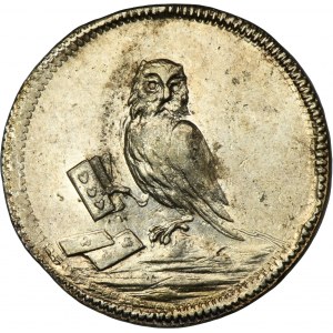 Augustus II Silný, karetní žeton bez data - velmi vzácný