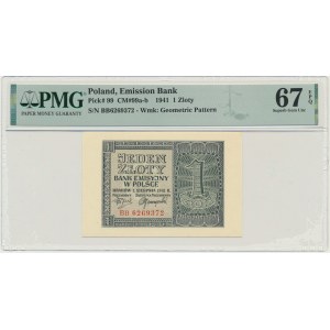 1 złoty 1941 - BB - PMG 67 EPQ