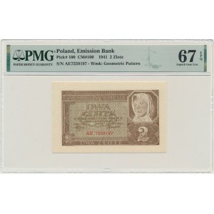 2 złote 1941 - AE - PMG 67 EPQ