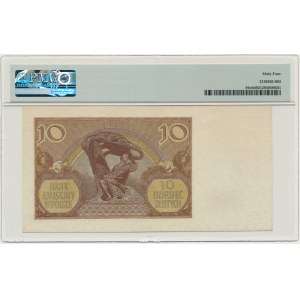 10 złotych 1940 - N. - London Counterfeit - PMG 64