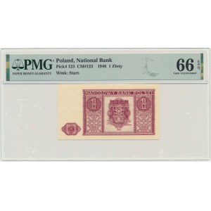 1 złoty 1946 - PMG 66 EPQ