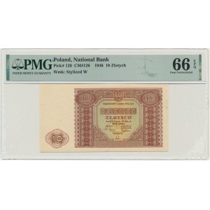 10 zlatých 1946 - PMG 66 EPQ