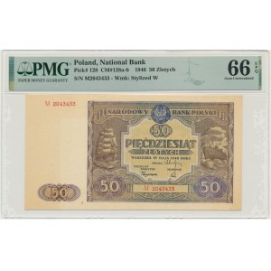 50 złotych 1946 - M - PMG 66 EPQ