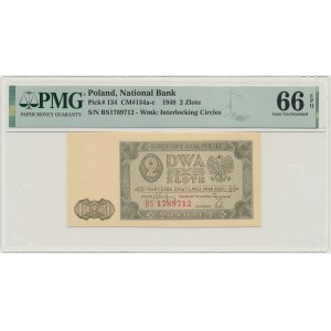 2 gold 1948 - BS - PMG 66 EPQ