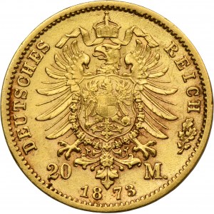 Nemecko, Pruské kráľovstvo, William I, 20 mariek Frankfurt 1873 C