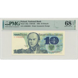 10 złotych 1982 - G - PMG 68 EPQ