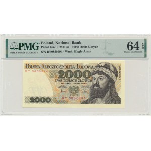 2,000 gold 1982 - BY - PMG 64 EPQ