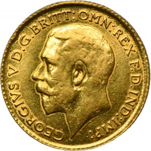 Great Britain, George V, 1/2 Sovereign London 1914