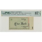 1 Mark 1940 - A - 6 digit series - PMG 67 EPQ