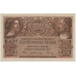 Kaunas, 100 značek 1918 - nízké číslo - neuvěřitelně sytý tisk