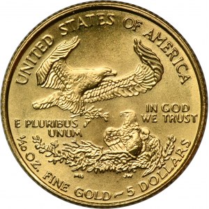 USA, 5 USD 1999
