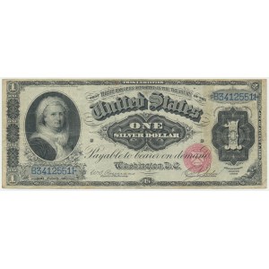 USA, Strieborný certifikát, 1 dolár 1886 - Rosecrans &amp; Jordan -.