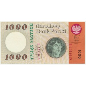 1,000 zloty 1965 - B - actual circulation series