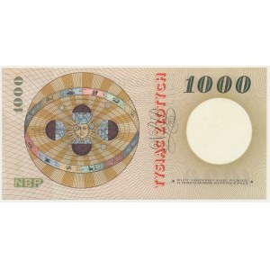 1,000 zloty 1965 - B - actual circulation series