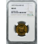 5 zlatých 1977 - NGC MS65