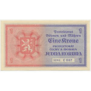 Čechy a Morava, 1 koruna (1940)