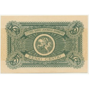 Litva, 5 centů 1922