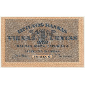 Lithuania, 1 Centas 1922