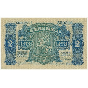 Litva, 2 litu 1922 - RARE