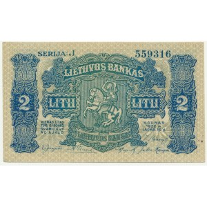 Lithuania, 2 Litu 1922 - RARE