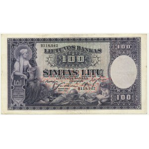 Litva, 100 litas 1928