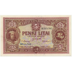 Lithuania, 5 Litai 1929