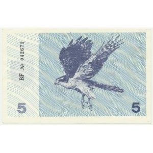 Lithuania, 5 Talonas 1991 - without text -