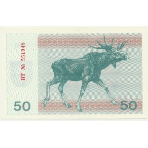 Lithuania, 50 Talonas 1991 - with text -