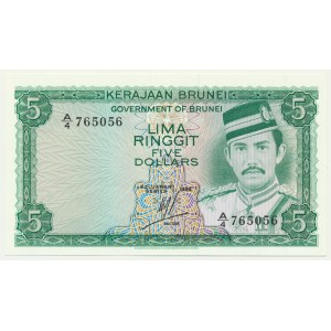 Brunei, 5 Ringgit 1984