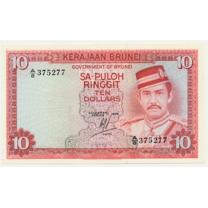 Brunei, 10 Ringgit 1976