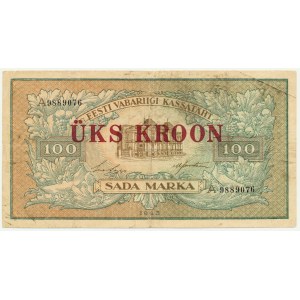 Estónsko, 1 koruna 1923 (1928)