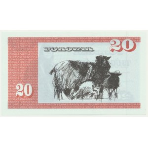 Faerské ostrovy, 20 korun (1986)